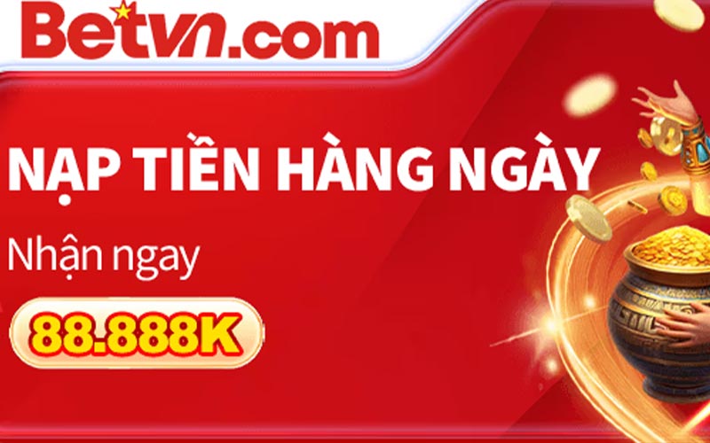 Thưởng nạp mỗi ngày lên đến 100%